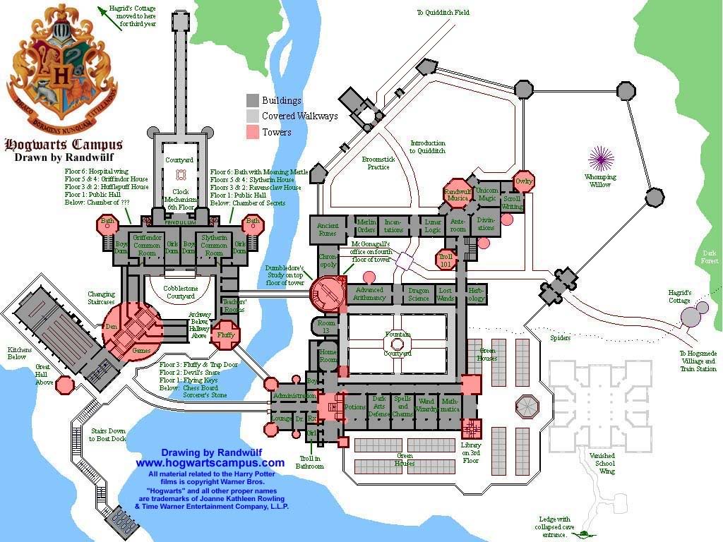 Minecraft Hogwarts Castle Map